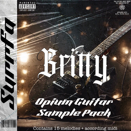 Gritty - 0pium Guitar Sample + Midi Pack - gritty, dark and melodic guitar samples