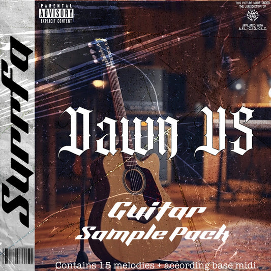 Dawn V5 - Guitar Sample Pack (+ base midi) - melodic, emotional and ambient guitar samples