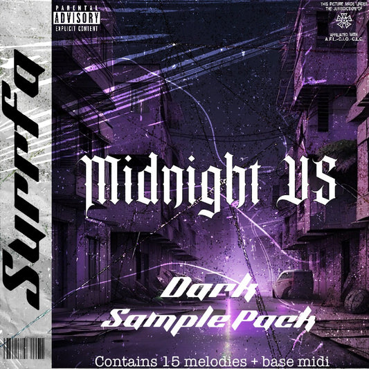 Midnight V5 - Dark Sample + Pack (+ base midi) - dark trap/drill Samples
