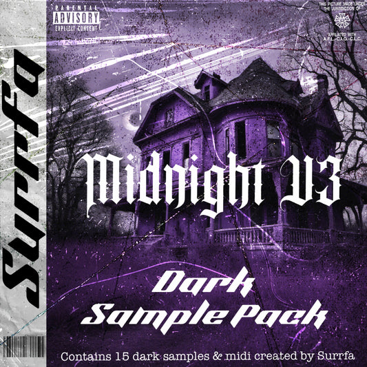 Midnight V3 - Dark Sample + Midi Pack - dark trap/drill Samples